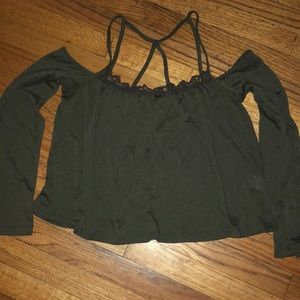 L.A. hearts off the shoulder top